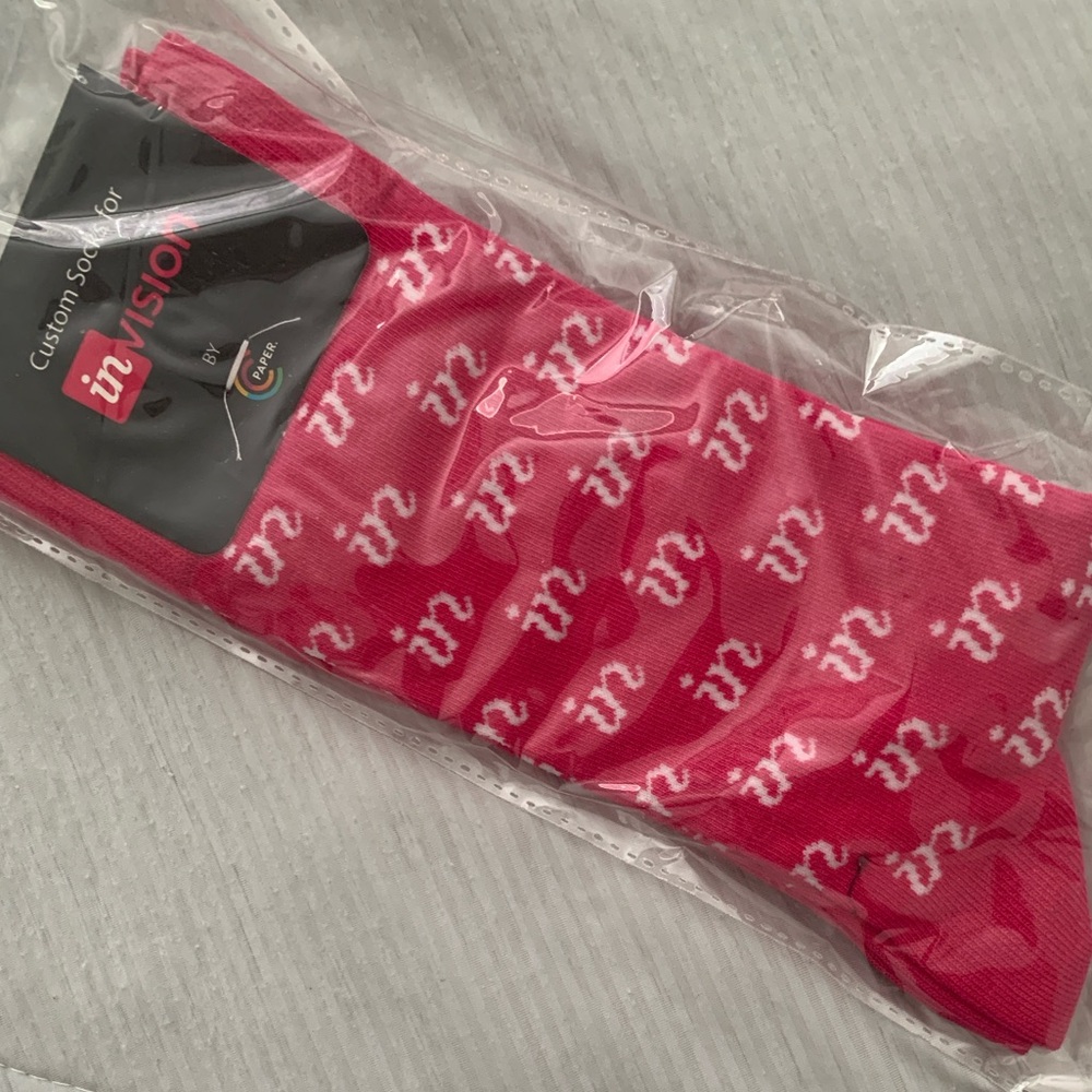 Invision App promotional logo socks